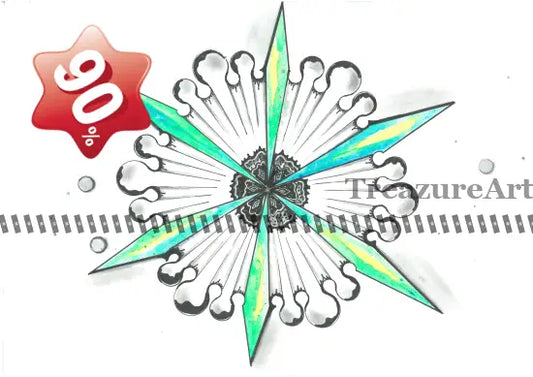 Abstract snowflake Digital Product